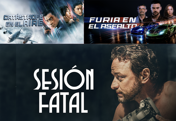 Junio de alto voltaje en Adrenalina Pura+ con los estrenos de Furia en el asfalto, Sesión fatal y Catástrofe en el aire