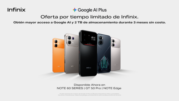 Los usuarios de Infinix ahora pueden acceder a Google AI Plus sin costo durante tres meses