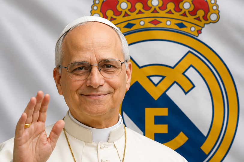 Papa León XIV revela que es aficionado del Real Madrid y el club responde en redes