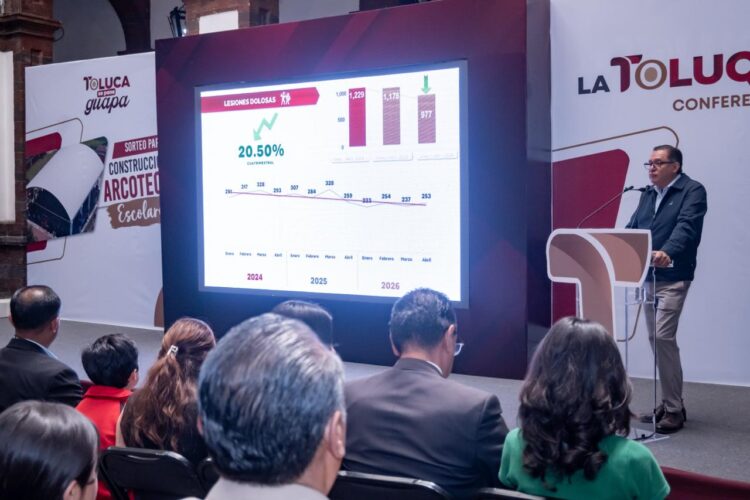 Reduce Toluca 40.16% los delitos de alto impacto: Ricardo Moreno