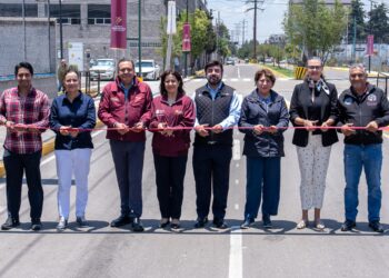 Inauguran gobernadora Delfina Gómez y alcalde Ricardo Moreno mejoramiento urbano de las vialidades Leonardo Da Vinci e Independencia
