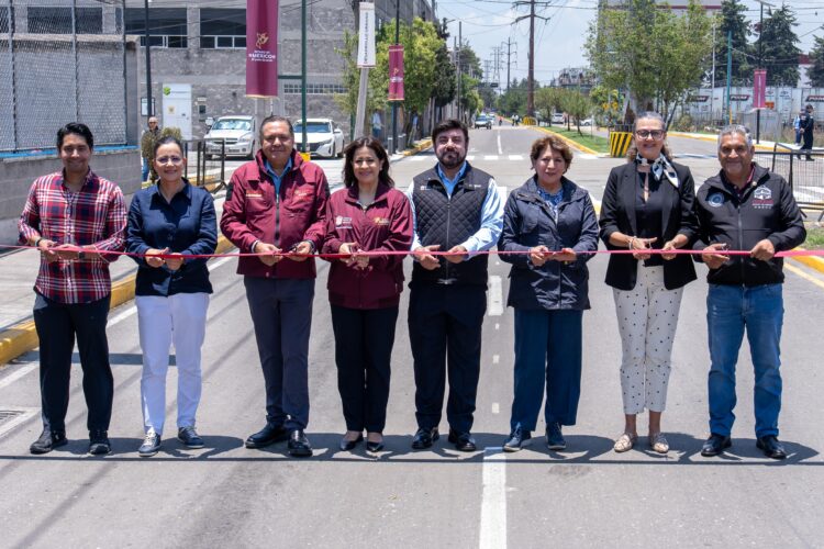 Inauguran gobernadora Delfina Gómez y alcalde Ricardo Moreno mejoramiento urbano de las vialidades Leonardo Da Vinci e Independencia