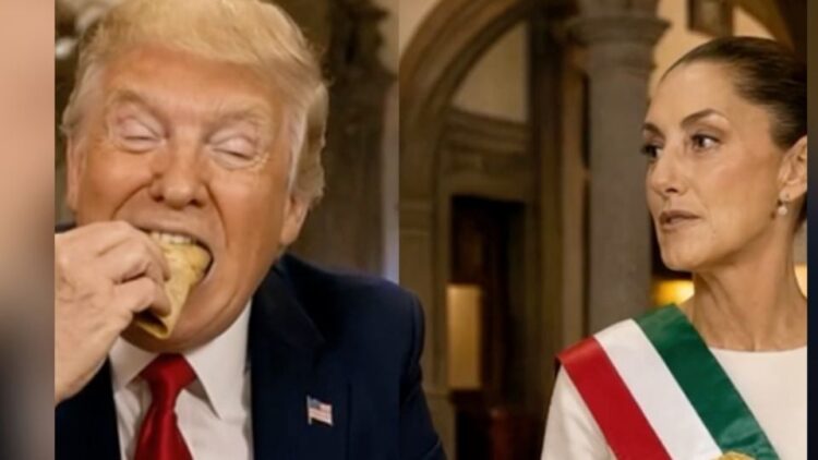Trump publica video creado con IA en el que aparece junto a Sheinbaum