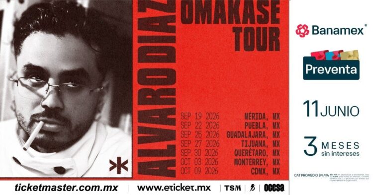 ÁLVARO DÍAZ ANUNCIA SU OMAKASE TOUR POR 33 CIUDADES EN LATINOAMÉRICA Y EE. UU. TRAS EL ENORME ÉXITO DE SU ÁLBUM ACLAMADO POR LA CRÍTICA