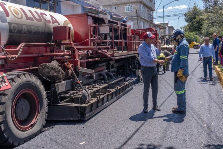Con trabajo en equipo, Ricardo Moreno logra el programa de pavimentación más importante en la historia de Toluca