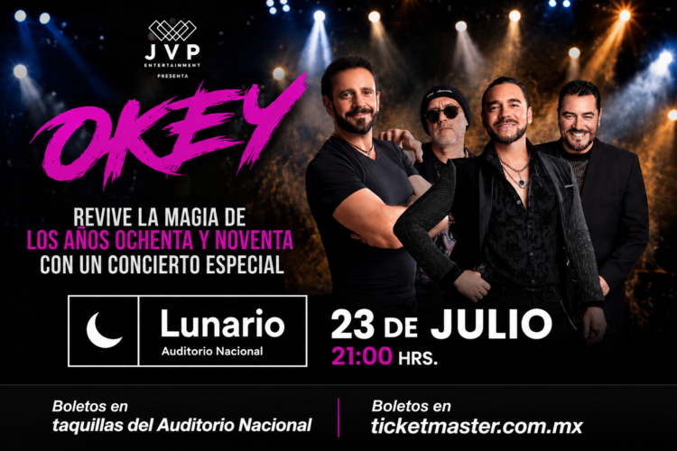 Okey revive la magia de los años ochenta y noventa con un concierto especial en el Lunario del Auditorio Nacional