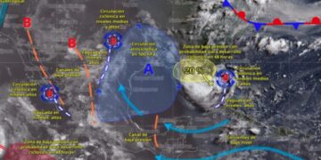 Pierde fuerza Elida y se aleja de las costas mexicanas; continúa como tormenta tropical
