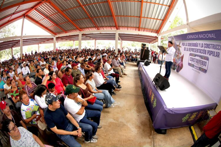 Farid Rentería reúne a más de 2,200 personas en Playa del Carmen en la Jornada Nacional por la Soberanía