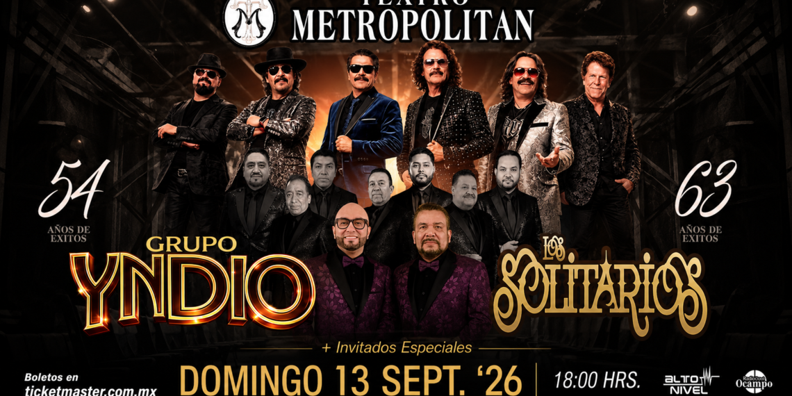 Grupo Yndio y Los Solitarios celebran más de medio siglo de historia musical en el Teatro Metropólitan