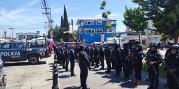 Despliega Toluca 100 policías en operativo simultáneo en seis demarcaciones