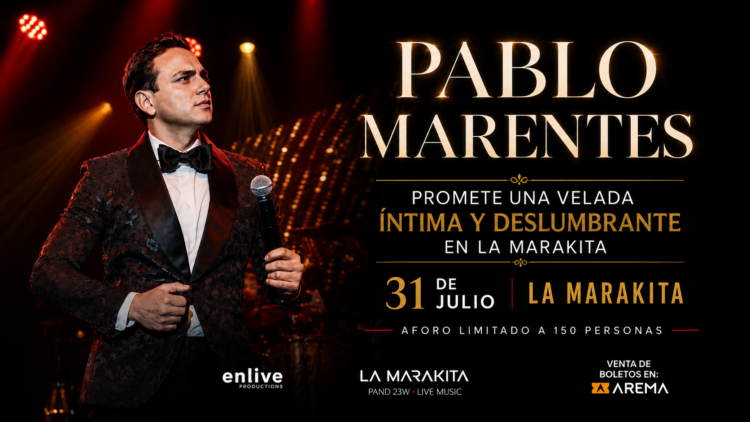 Pablo Marentes promete una noche íntima y deslumbrante en La Maraka