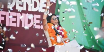 Esthela Damián muestra músculo en Acapulco: 20 mil asistentes, lealtad a Sheinbaum y varios recados políticos