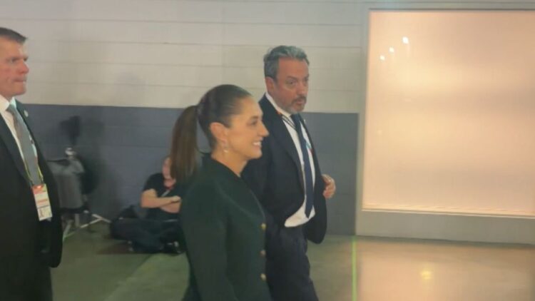 Sheinbaum arriba al estadio de Nueva Jersey para final del Mundial a horas de su llegada a EU