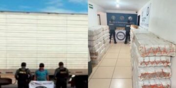 Aseguran en Sonora tres toneladas de metanfetamina ocultas entre costales de alimento para ganado