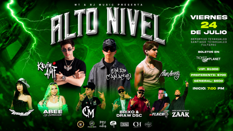 Kevin AMF, Omar Camacho y Alan Arrieta llevan el nuevo pulso de la música mexicana a Teyahualco