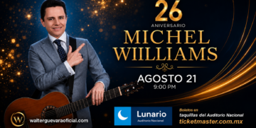 Michel Williams encenderá el Lunario con la eterna rebeldía del rock and roll