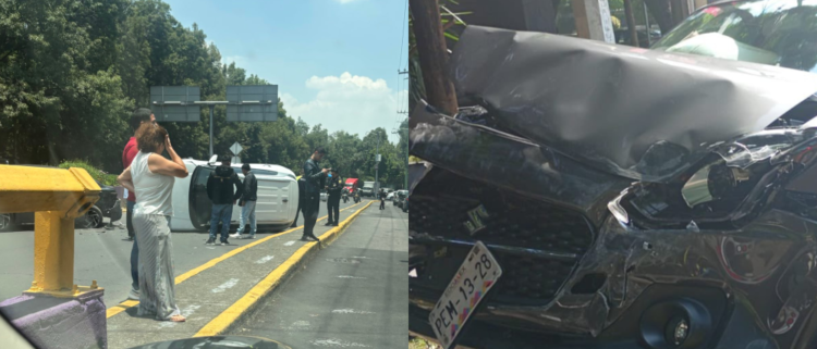 Dos choques graves con heridos se reportan este miércoles 12 de agosto en la alcaldía Miguel Hidalgo