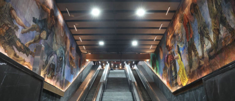 ‘Apoteosis’: mural holográfico de 750 metros cuadrados en Metro Auditorio busca récord mundial