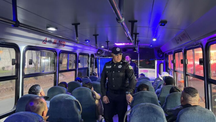 Acompaña operativo “Pasajero Seguro” a usuarios del transporte público en Toluca
