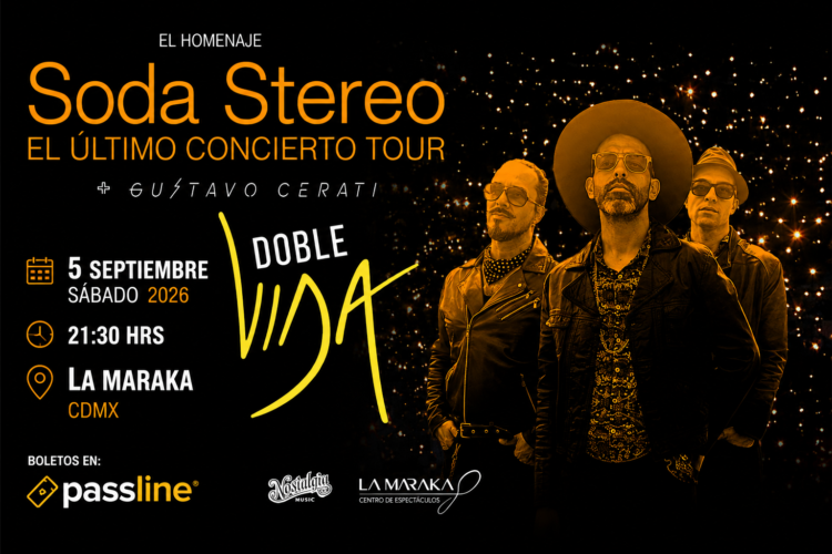 Doble Vida regresa a la CDMX con “El Último Concierto Tour”, un homenaje a Soda Stereo y Gustavo Cerati