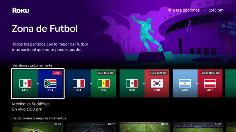 Menos búsquedas, más goles: así vibró la afición mexicana con la pasión del futbol en Roku