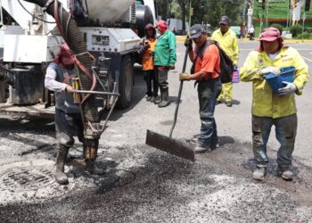 Refuerza Ricardo Moreno programa de repavimentación y bacheo ante daños provocados por lluvias atípicas