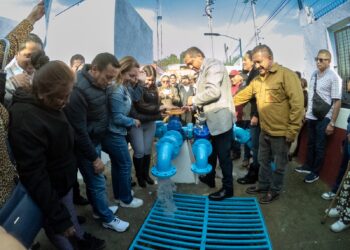 Gestiona Ricardo Moreno más agua para Toluca con rehabilitación de pozo en 8 Cedros