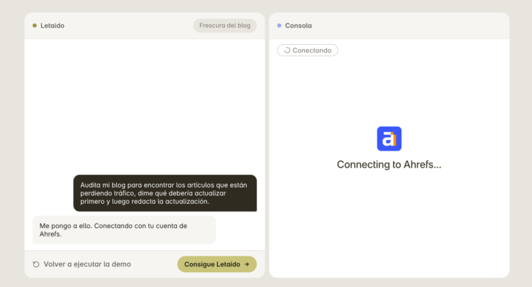 Ahrefs lanza Letaido como espacio de trabajo con agentes de IA para equipos de marketing