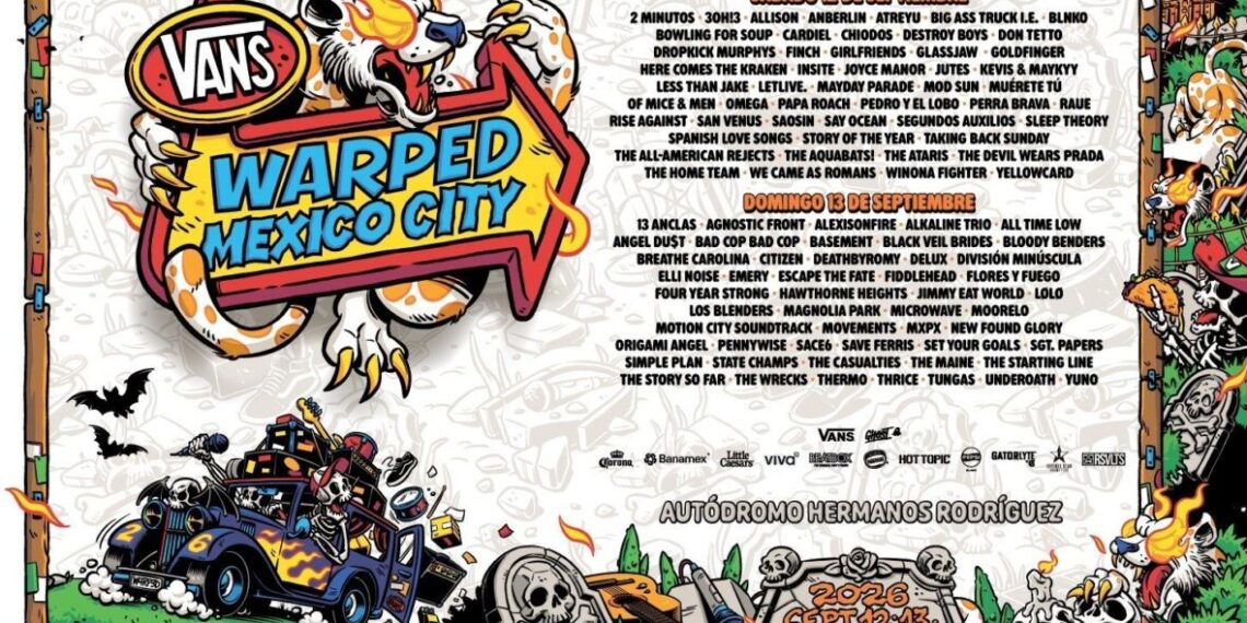 Vans Warped Tour México revela su cartel por días y activa la venta de boletos individuales