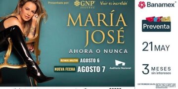 María José está lista para conquistar el Auditorio Nacional con dos noches de éxitos