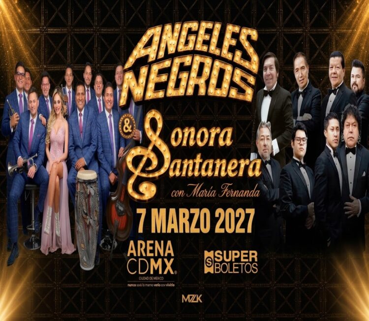 LOS ÁNGELES NEGROS iniciarán en la Arena CDMX el camino hacia seis décadas de historia con la Sonora Santanera Con María Fernanda