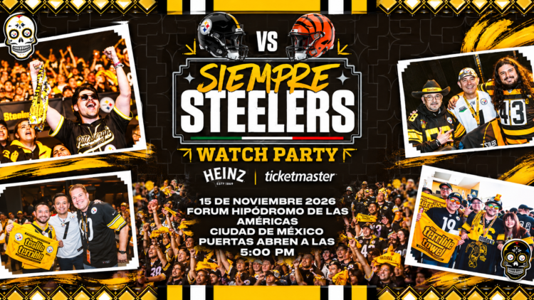 Steelers Watch Party encenderá la pasión acerera en México con el duelo ante BENGALS