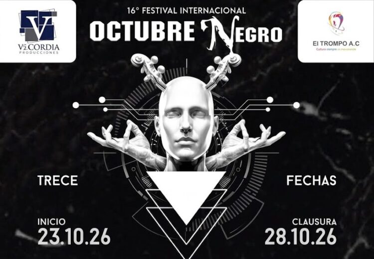 El 16° Festival Internacional Octubre Negro anuncia su monumental programación 2026