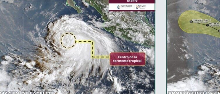 Tormenta tropical Marie se convertiría en huracán este miércoles cerca de Cabo San Lucas