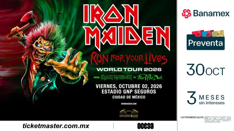 Iron Maiden regresa a México con una noche de clásicos y 50 años de heavy metal