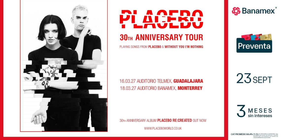Placebo celebra 30 años de trayectoria con su regreso a México en 2027