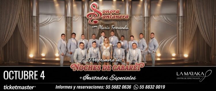 La Sonora Santanera con María Fernanda revivirá el esplendor de los cabarets en La Maraka