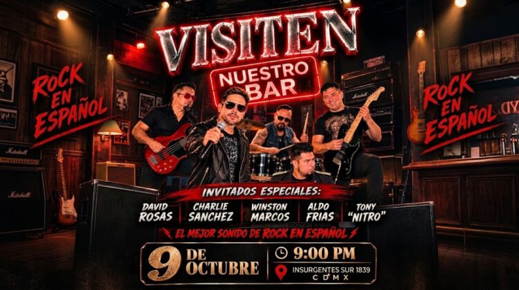“Visiten Nuestro Bar” abrirá sus puertas con dos noches para celebrar el rock en español
