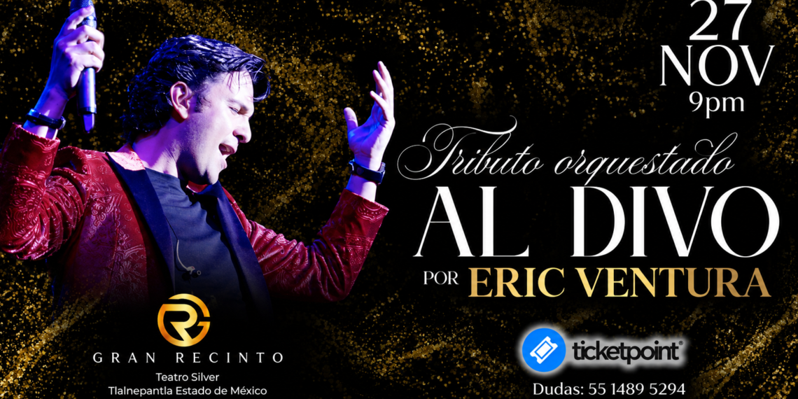 Eric Ventura llevará la memoria musical de “El Divo” al teatro gran recinto con un tributo orquestado