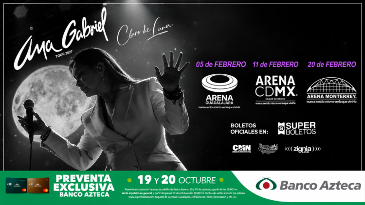 Ana Gabriel regresará a México con su gira Claro de luna 2027