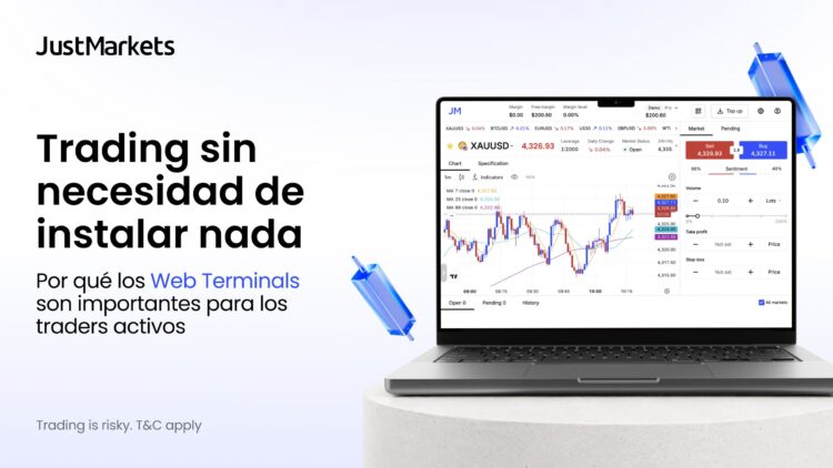 Trading sin instalar nada: JustMarkets explica por qué los web terminals importan para traders activos