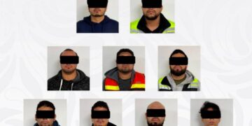 Operativo contra el robo a transportistas: caen nueve sujetos en SLP y aseguran más de mil 800 antenas para inhibidores de señal