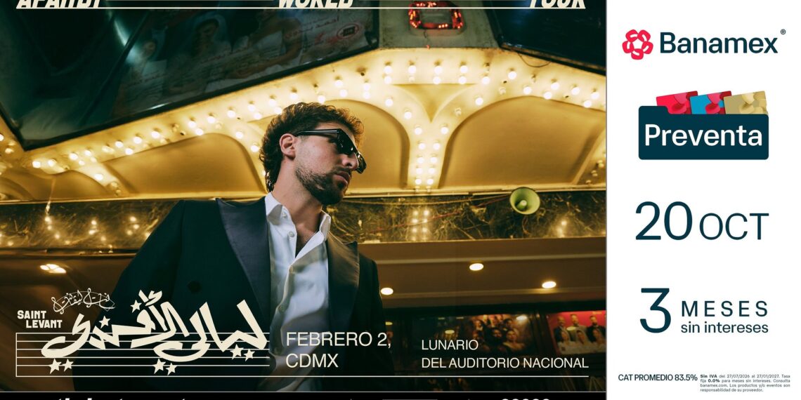 Saint Levant traerá el AFANDI World Tour al Lunario del Auditorio Nacional
