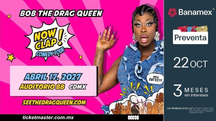 Bob The Drag Queen llegará al Auditorio BB con su espectáculo de comedia