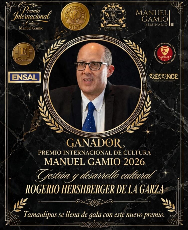 Recibe Herscherger Premio Internacional Gamio
